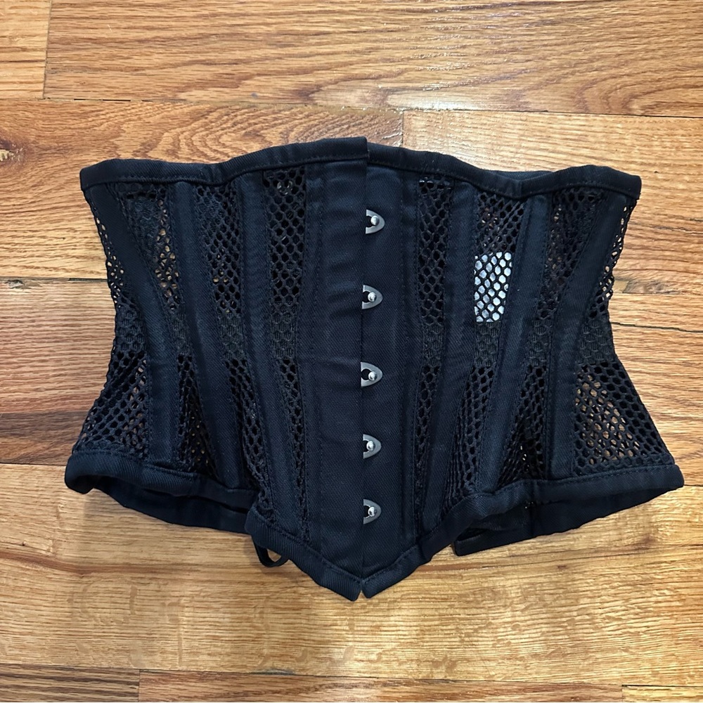 Black Mesh Corset Waist Trainer / Corset